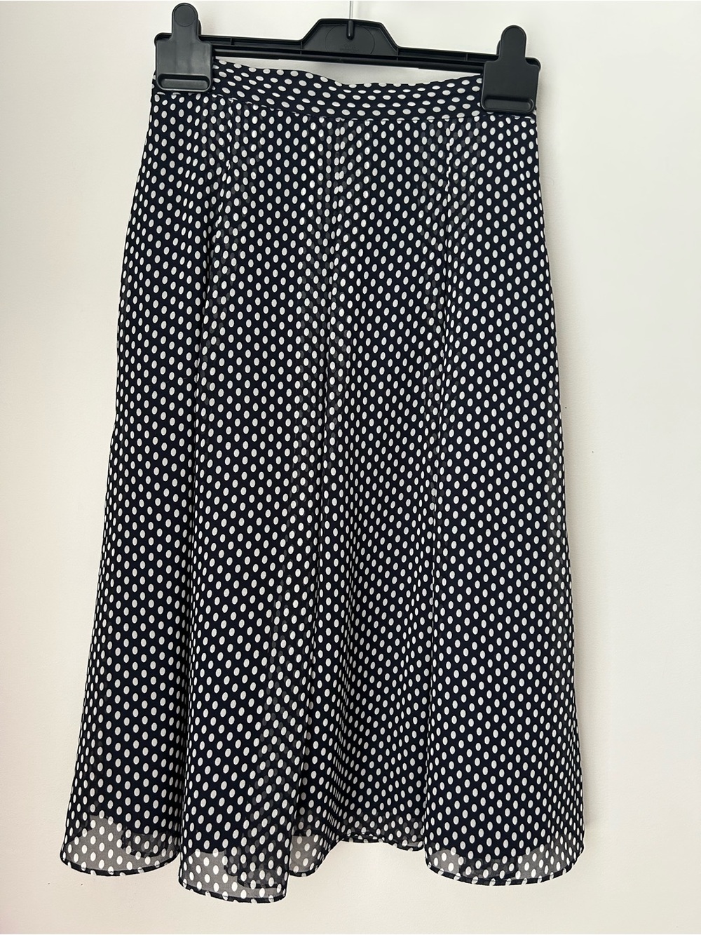 David Lawrence Polka Dot Pleated Skirt